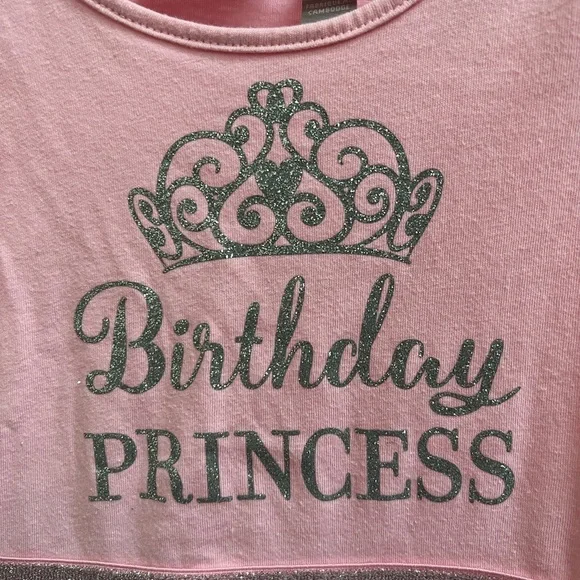 Children’s Place 2T Pink and Silver Sparkle Birthday Girls Princess Dress - Picture 2 of 5